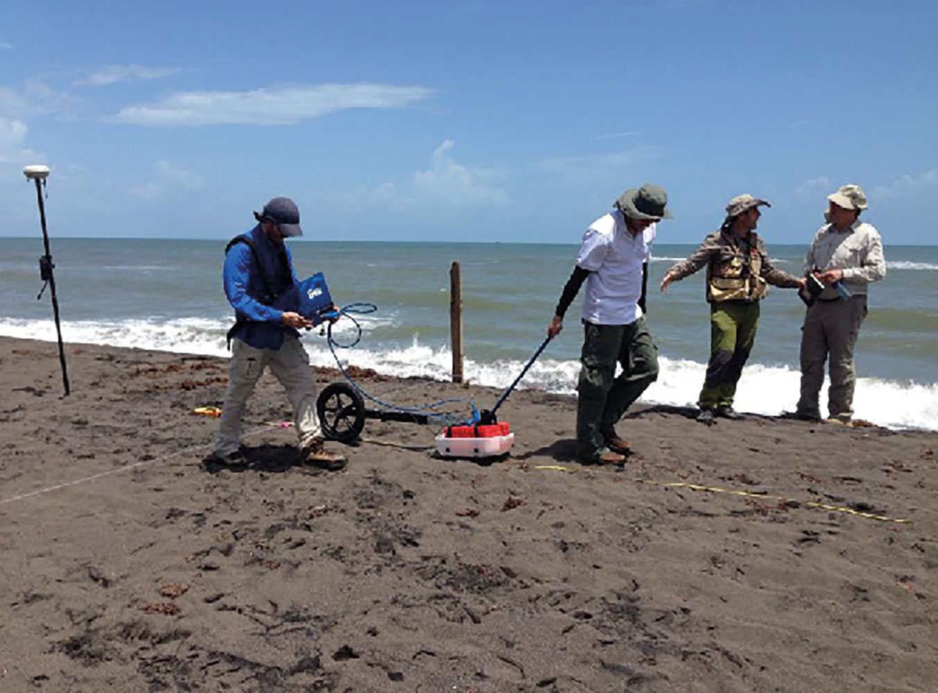 Uso de GPR en isla Portillos